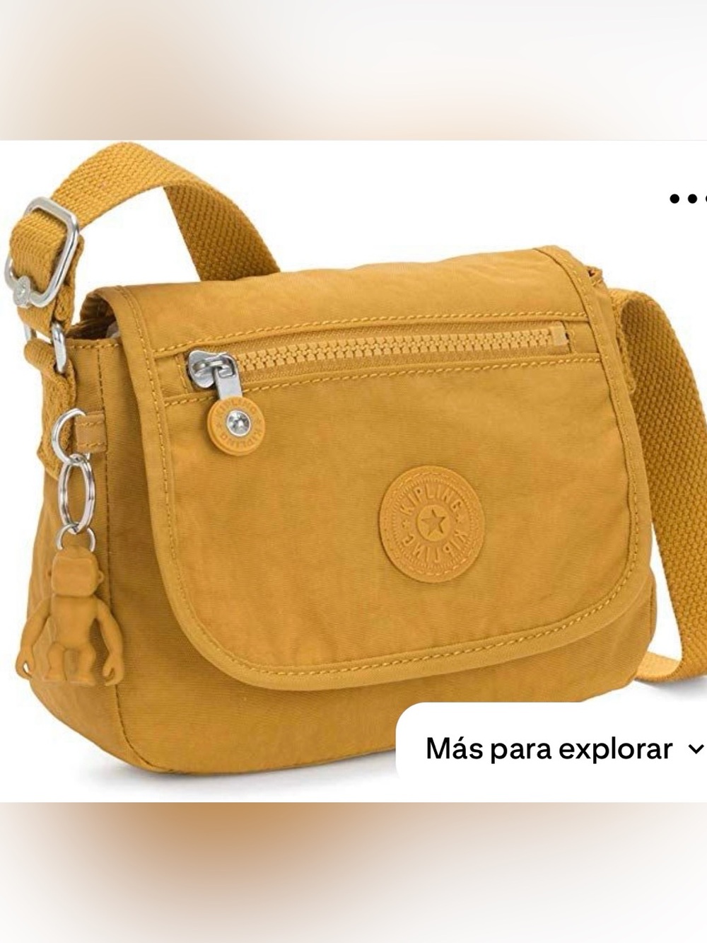 Kipling Golden Yellow Crossbody Bag